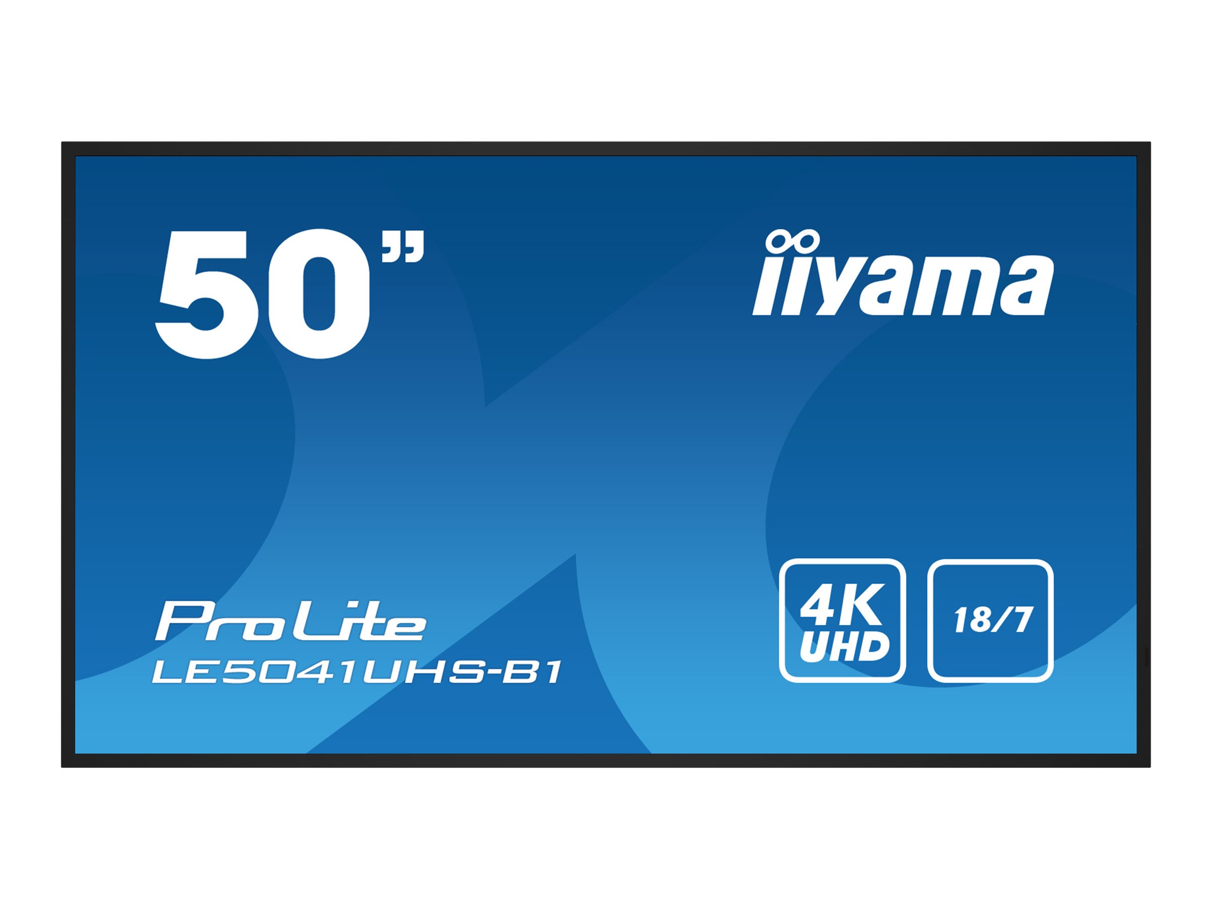 50" 3840x2160, 4K UHD VA panel, 2% Haze,  Landscape mode, Speakers 2x 10W , VGA, 3x HDMI, 350cd/m2, 5000:1 Static Contrast, Media Play USB Port, Control LAN / RS232C, VESA 400x400
