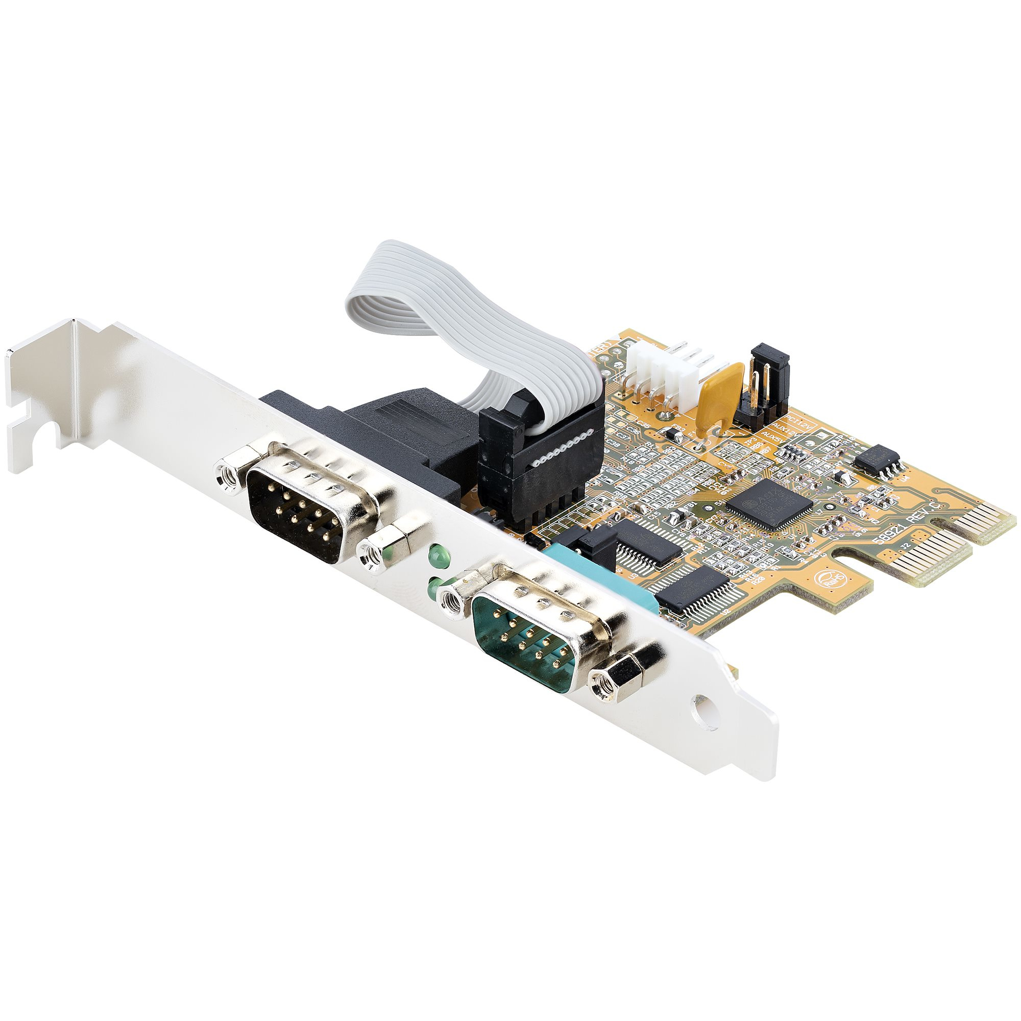 StarTech.com 2-Port PCI Express Serial Card, Dual Port PCIe to RS232 (DB9) - 530 mm, Ansicht 2