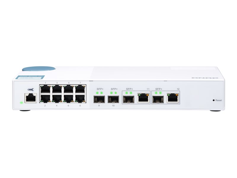 QNAP QSW-M408-2C - Switch - managed - 2 x 10 Gigabit SFP+ + 2 x C 10 G-Bit SFP+ + 8 x 101001000 (QSW-M408-2C)
