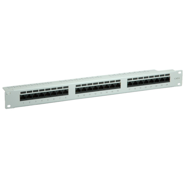 VALUE Patch Panel - CAT 6e - UTP - RJ-45 X 24 - Hellgrau - 48.3 cm (19), Ansicht 2