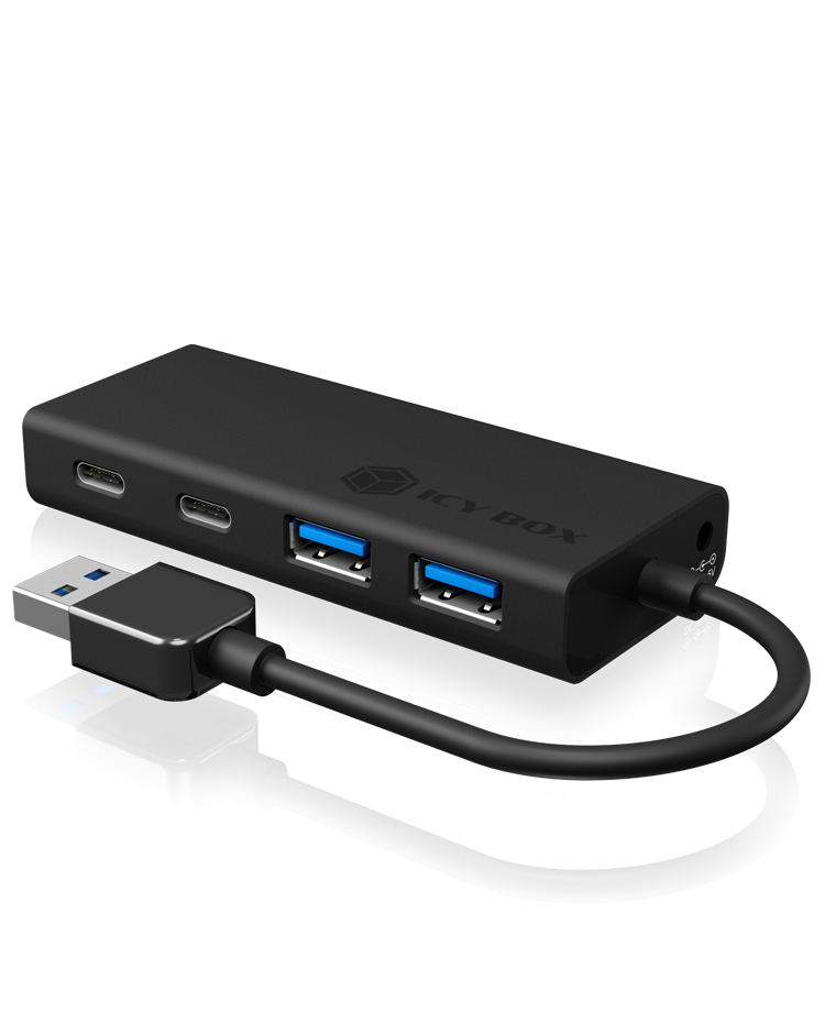 ICY BOX IB-HUB1426-U3 - Hub - 2 x SuperSpeed USB 3.0 + 2 x USB-C, Ansicht 2