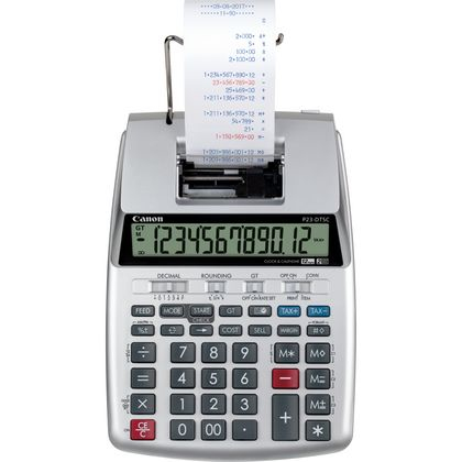 Canon P23-DTSC II - Druckrechner - LCD - 12 Stellen - Silver Metallic, Ansicht 2