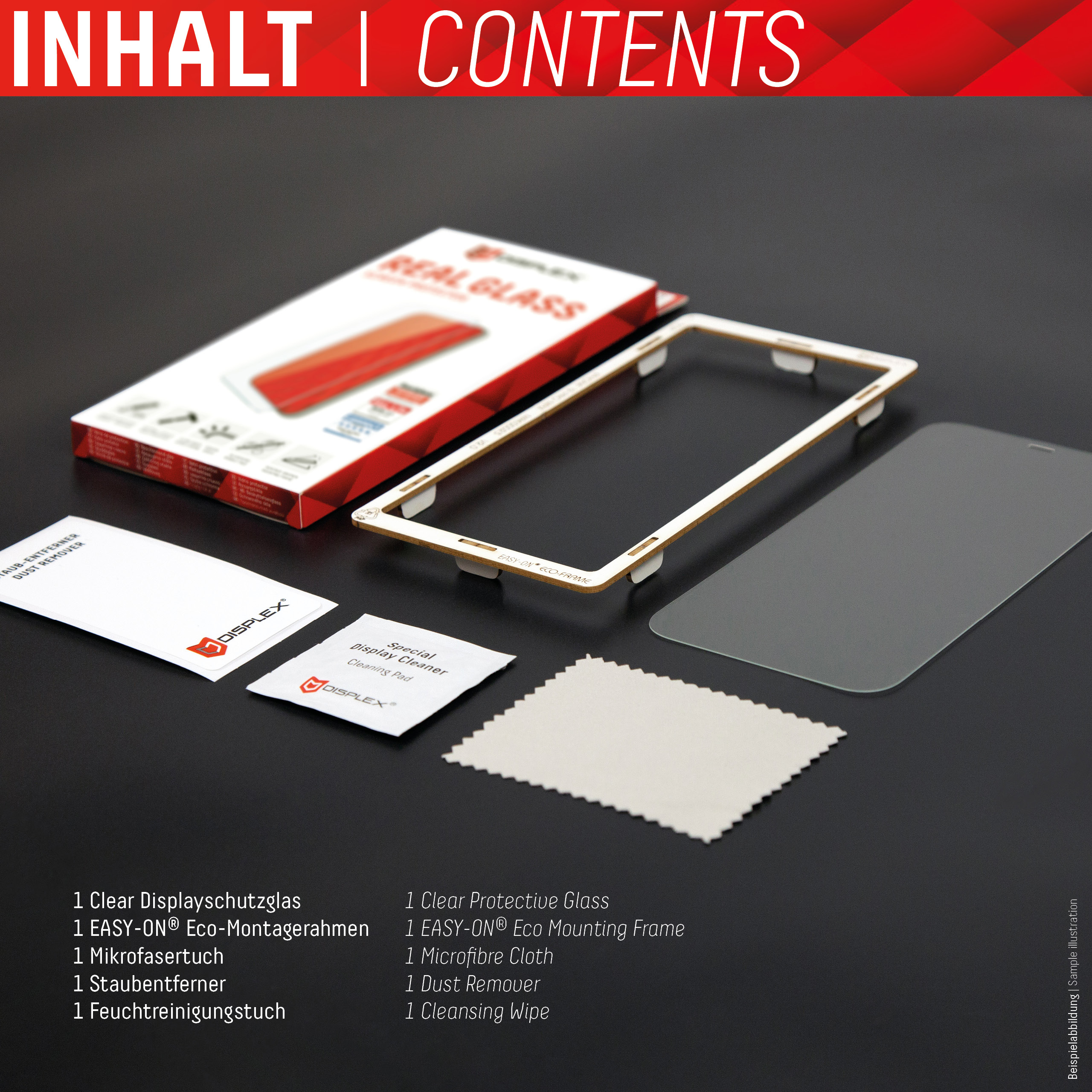 DISPLEX Real Glass - Bildschirmschutz für Handy, Ansicht 4