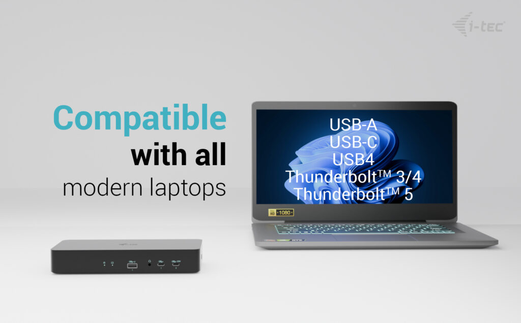i-tec Dockingstation - USB-C / USB4 / Thunderbolt 3 / Thunderbolt 4 / Thunderbolt 5 /USB-A, Ansicht 3