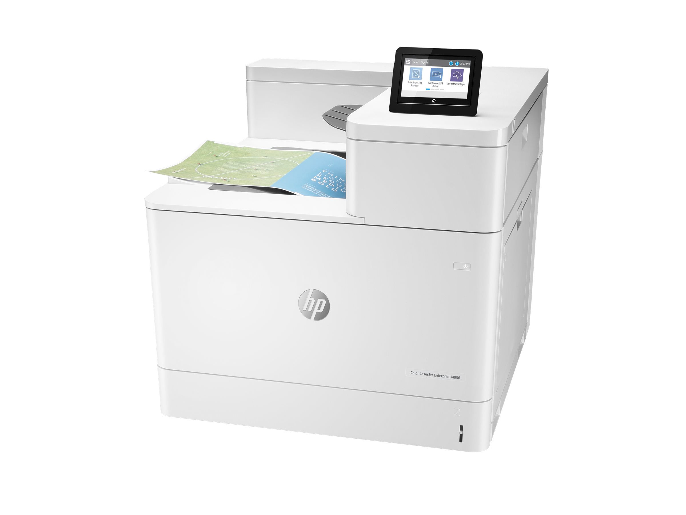 HP Color LaserJet Enterprise M856dn - Drucker - Farbe - Duplex - Laser - A3/Ledger - 1200 x 1200 dpi - bis zu 56 Seiten/Min. (einfarbig)/