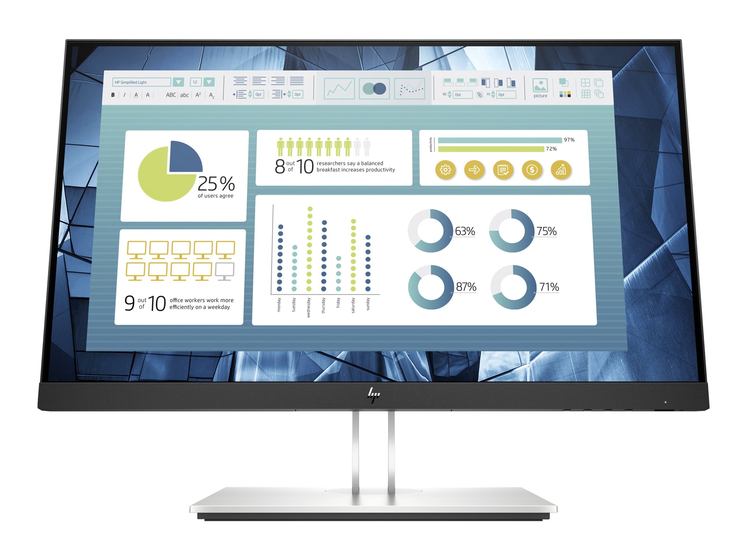 HP E22 G4 - E-Series - LED-Monitor - 55.9 cm (22)