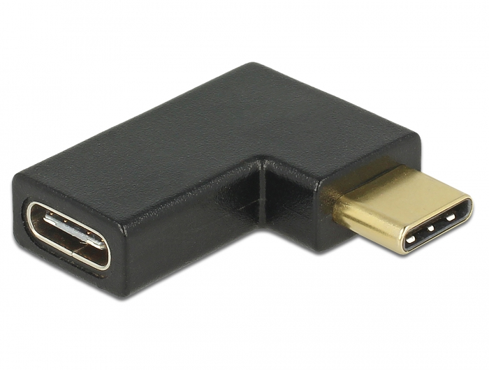 Delock 65915, 1 x USB Type-C Male, 1 x USB 3.1 Gen 2 Type-C™ female, Schwarz