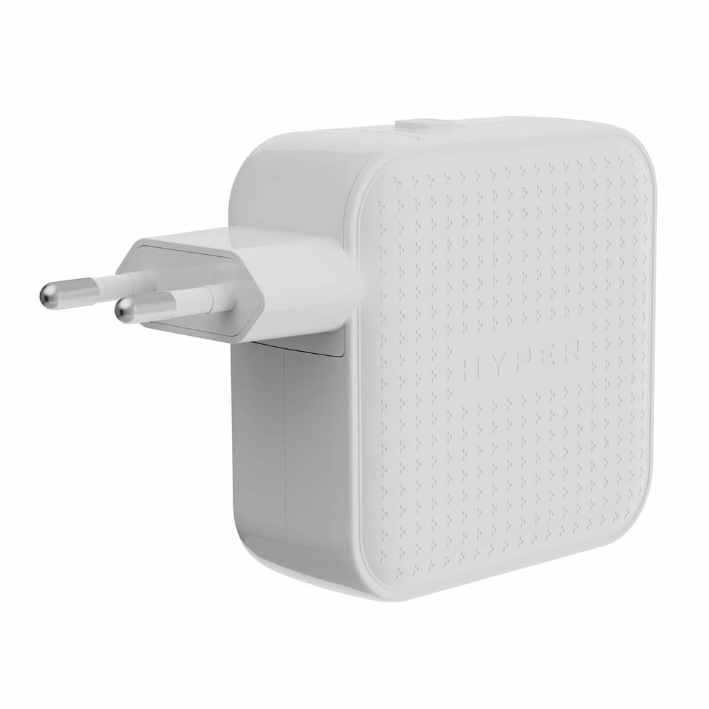 Targus HyperJuice - Netzteil - GaN - 70 Watt - Quick Charge 3.0, Power Delivery 3.0 + PPS - 3 Ausgabeanschlussstellen - Weiß, Ansicht 3