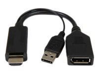 IC Intracom Videokabel - HDMI, USB (nur Strom) männlich zu DisplayPort weiblich, Ansicht 5