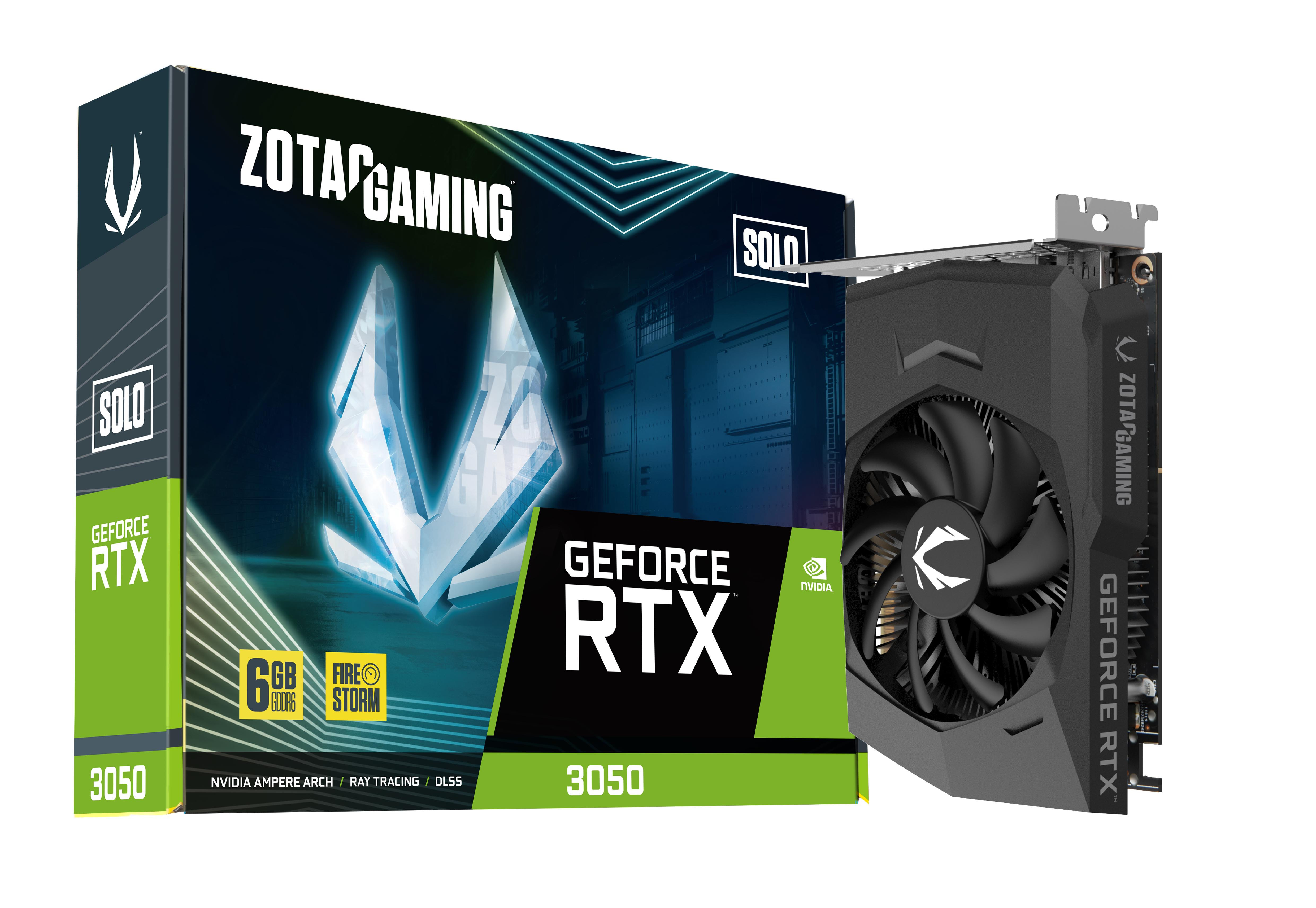 ZOTAC GAMING GeForce RTX 3050 6GB GDDR6 Solo, Ansicht 4