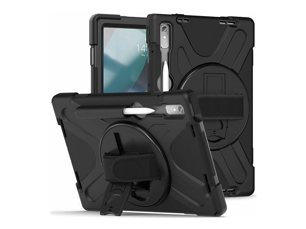 eSTUFF AUSTIN - Hintere Abdeckung für Tablet - Polycarbonat, Silikon - Schwarz - für Lenovo Tab P11 Pro (2nd Gen), Ansicht 3