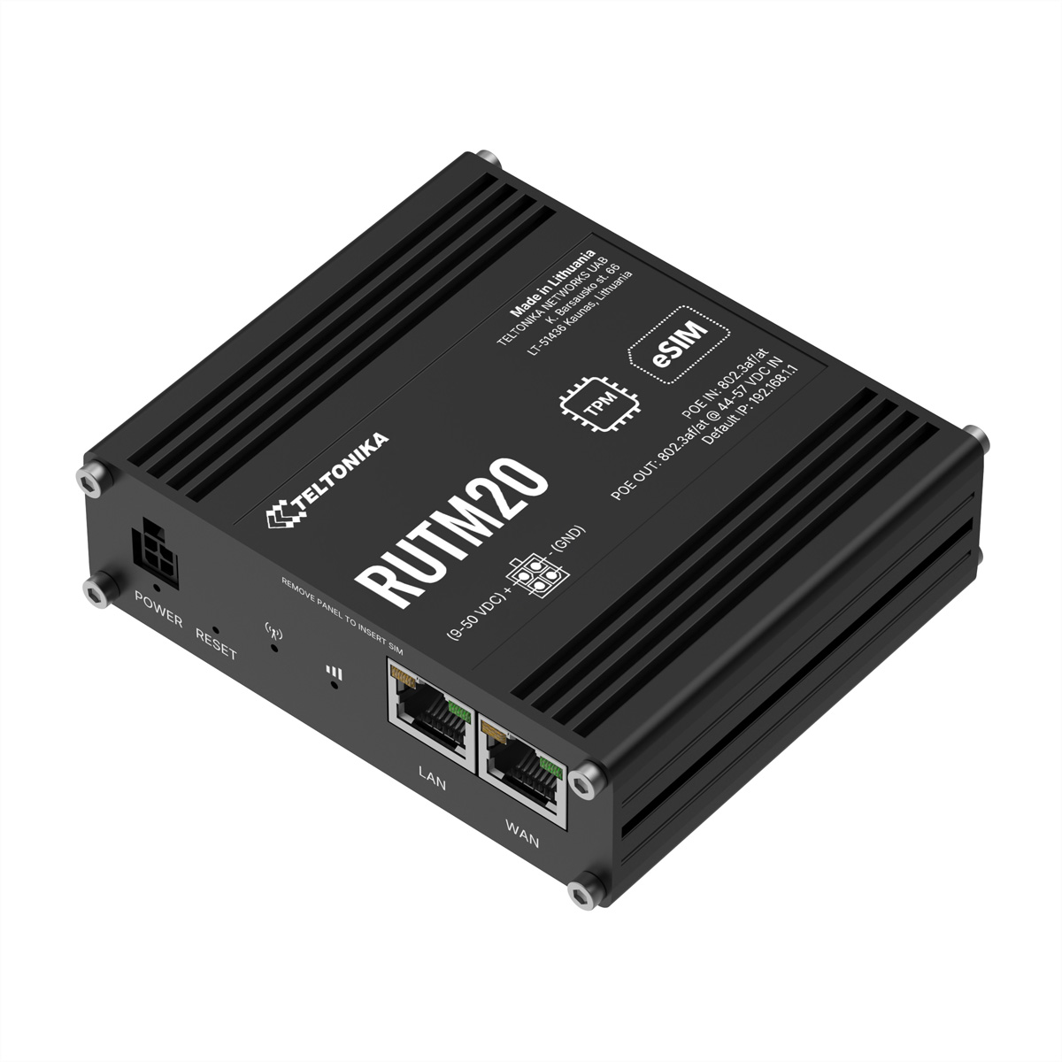 Teltonika · Router· RUTM20· Kompakter 5G, Ansicht 2