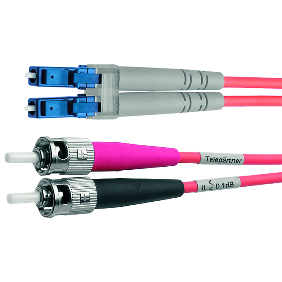 Telegärtner Karl Gärtner - Patch-Kabel - LC Single-Modus (M) zu ST Einzelmodus (M) - 2 m - 9/125 Mikrom. - Gelb, Ansicht 2