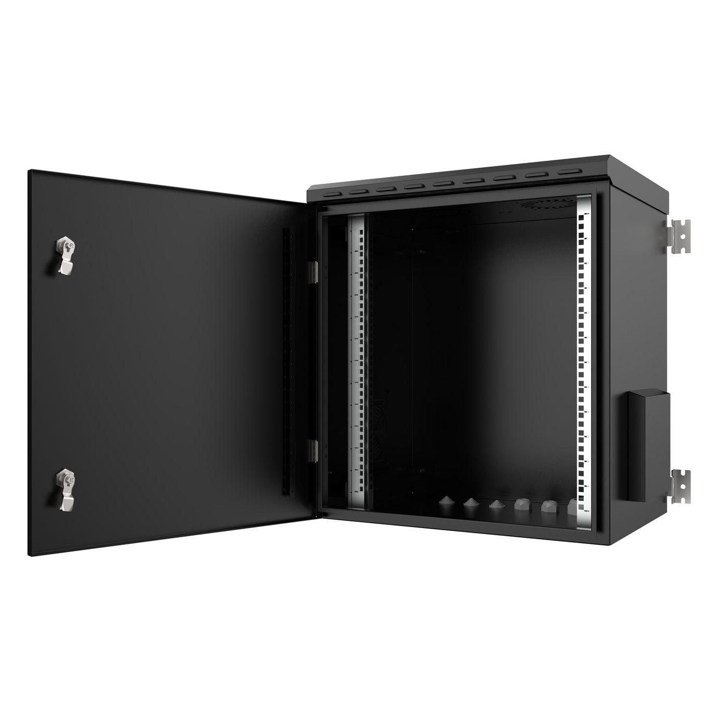Lanview LOGON RWMIP55W12U45B - Wandmontiertes Regal - 12U - Schwarz, Ansicht 3