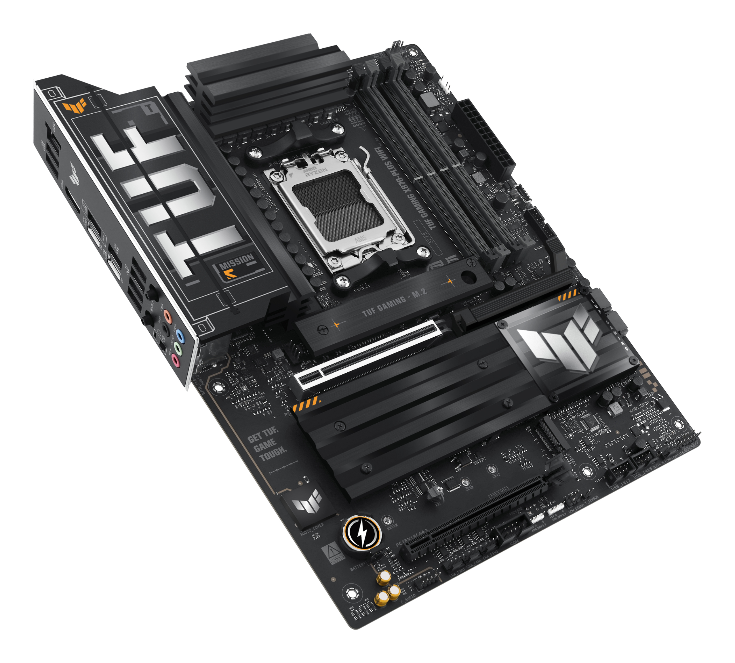ASUS TUF GAMING X870-PLUS WIFI - Motherboard - ATX - Socket AM5 - AMD X870 Chipsatz - USB4, USB-C 3.2 Gen 2x2, Ansicht 2