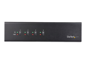 StarTech.com 4 Port Dual Monitor DVI KVM Switch mit USB 3.0 Hub