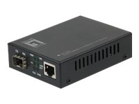 LevelOne GVT-2000 - Medienkonverter - GigE - 10Base-T, 100Base-TX, 1000Base-T, 1000Base-X - RJ-45 / SFP (mini-GBIC)