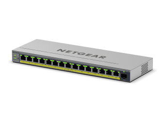 Netgear Easy Smart GS116EP - Switch - L3 - Smart - 1 x 101001000 + 15 x 101001000 (PoE+)