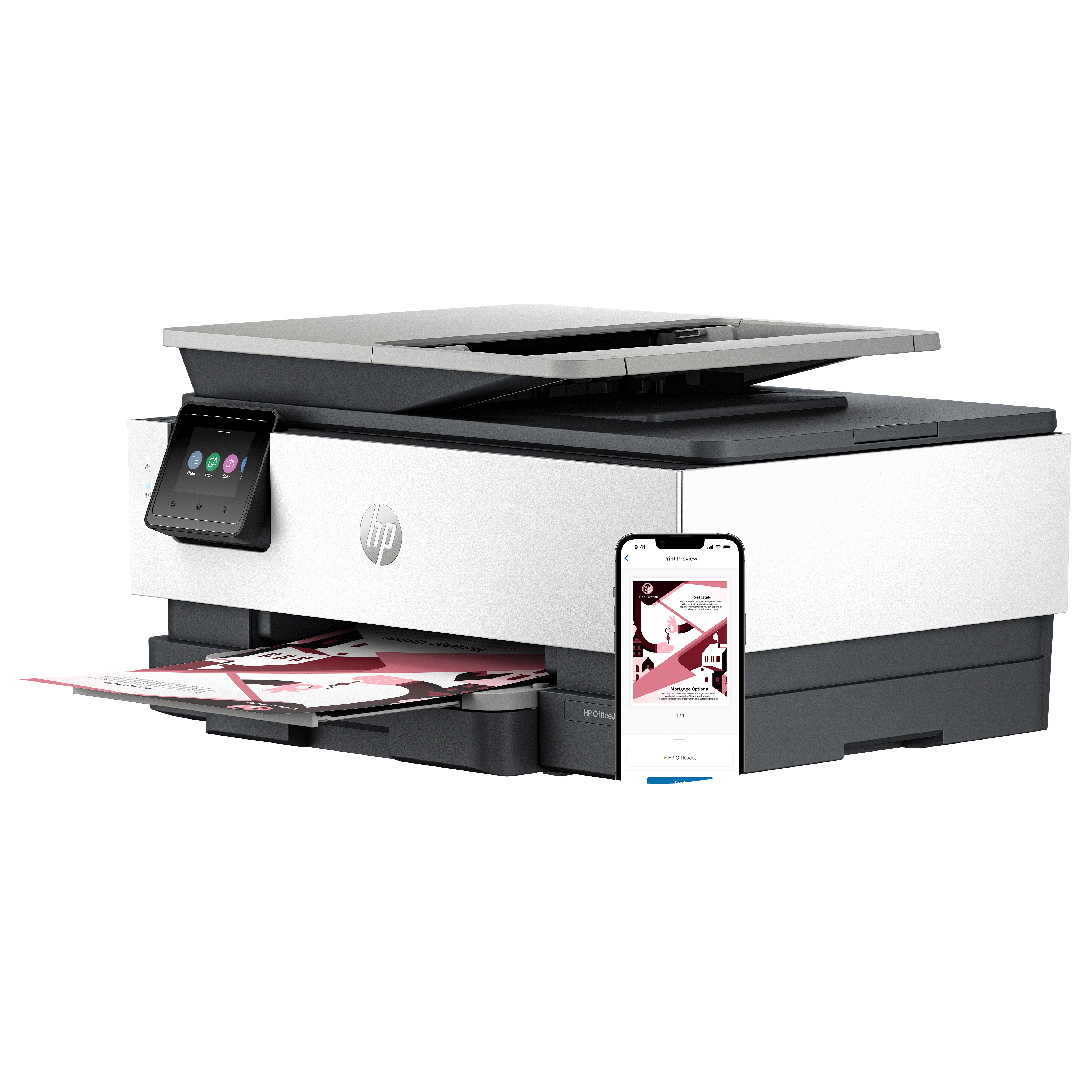 HP Officejet Pro Hp 8122e All-In-One Printer Color, Ansicht 2