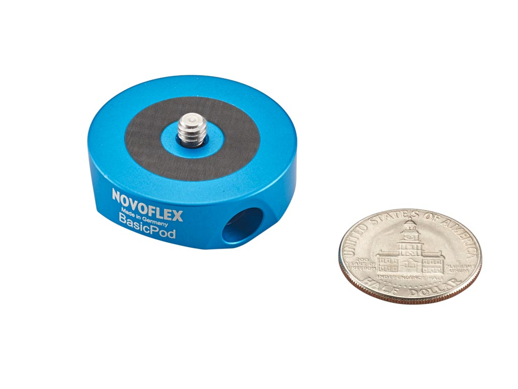 Novoflex BasicPod Mini - 3 Bein(e) - Schwarz - Blau - 14,5 cm - 52 g, Ansicht 3