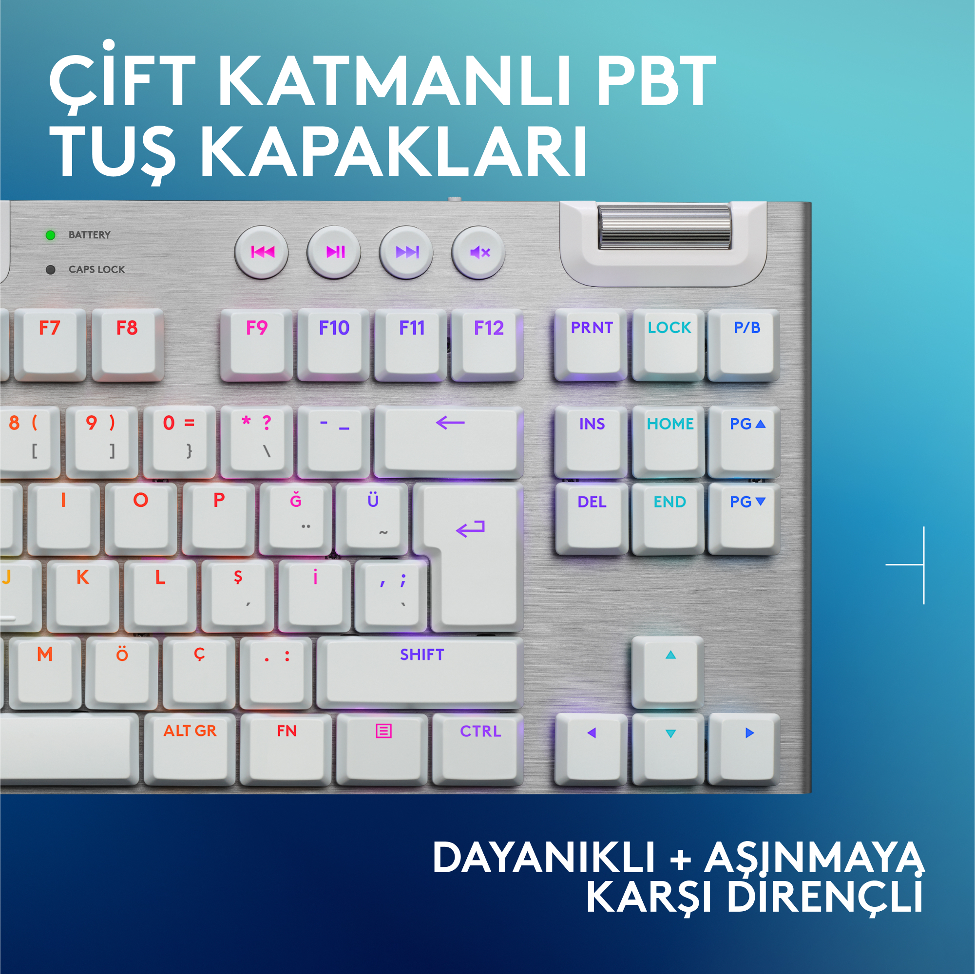 Logitech G G915 X - Tastatur - LIGHTSPEED - TKL - kabellos - Bluetooth - USB - GLT - Schwarz - TL: US, QWERTY, Ansicht 2
