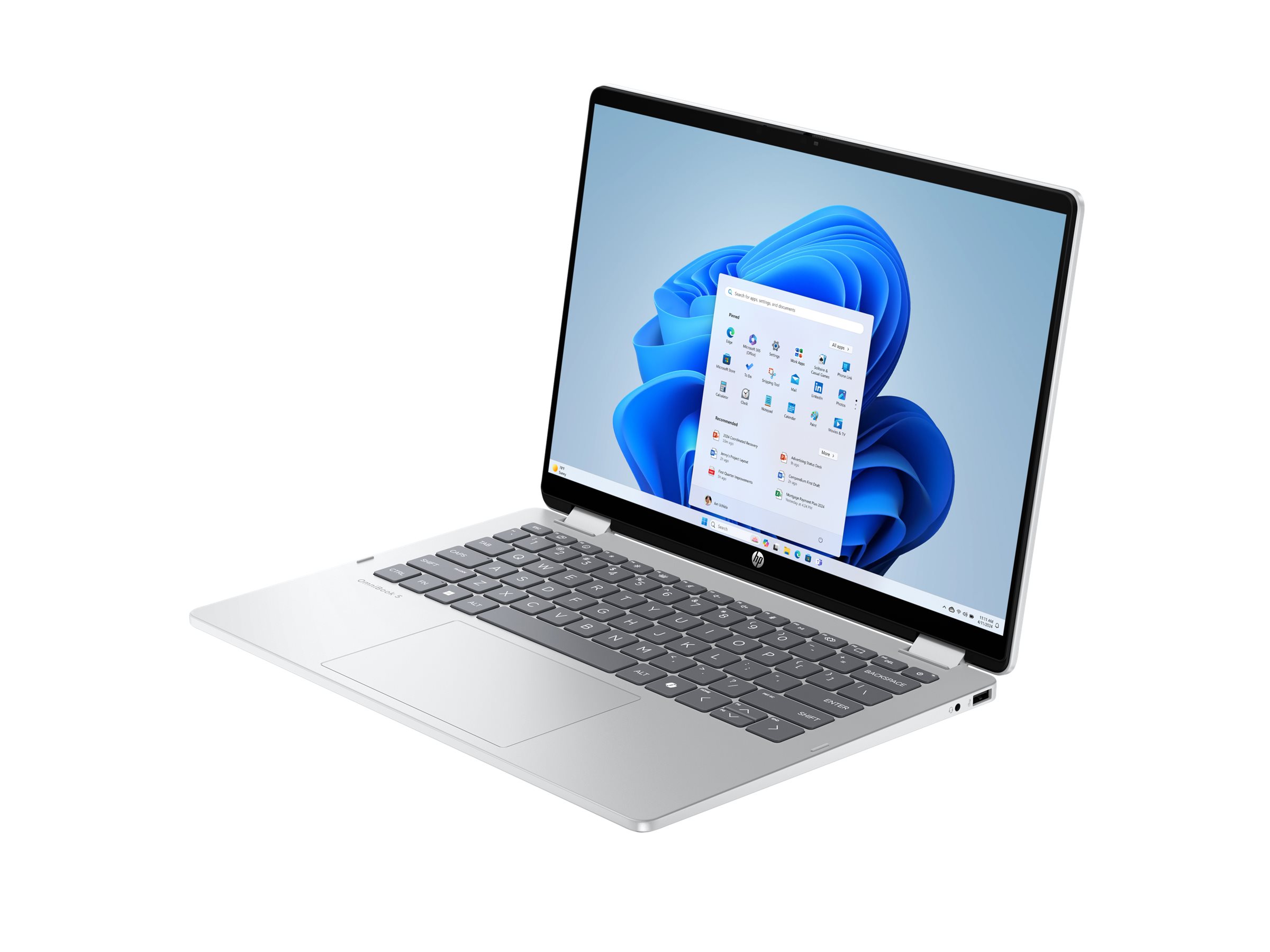 HP OmniBook 5 Flip Laptop 14-fp0178ng - Flip-Design - Intel Core 7 150U / 1.8 GHz - Win 11 Home - Intel Graphics - 24 GB RAM - 1 TB SSD NVMe - 35.6 cm (14")