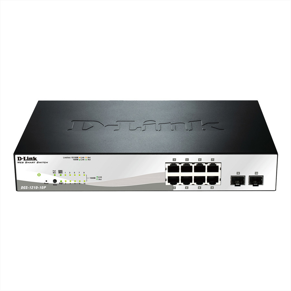 D-Link Switch DGS-1210-10P E DGS121010P DGS-1210-10P/E - Switch - Glasfaser (LWL)