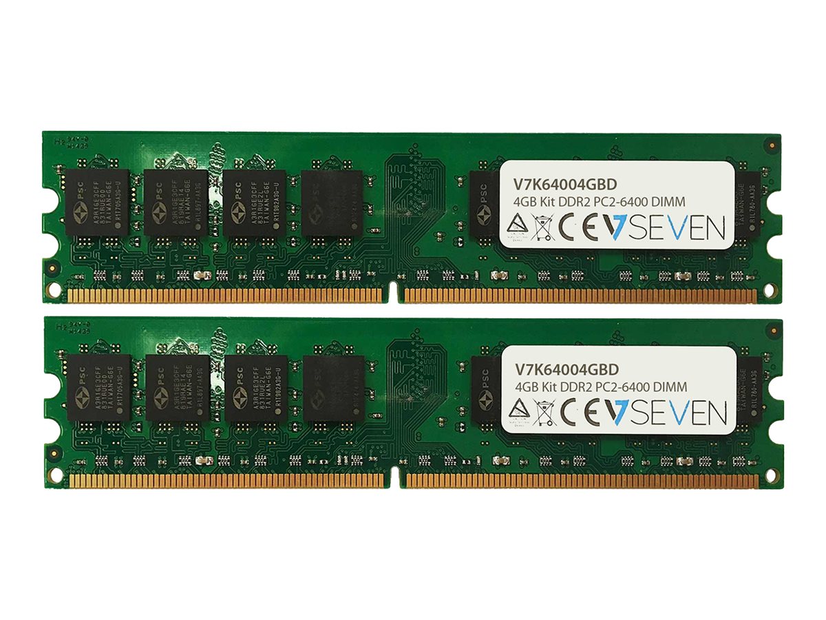 V7 - DDR2 - Kit - 4 GB: 2 x 2 GB - DIMM 240-PIN - 800 MHz / PC2-6400