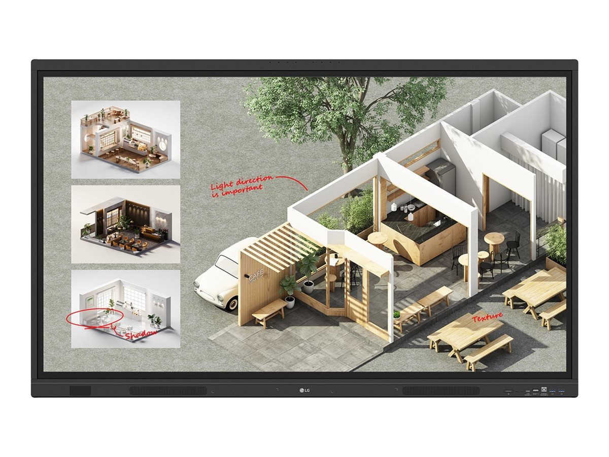 LG CreateBoard 55TR3DQ-B - 140 cm (55") Diagonalklasse TR3DQ Series LCD-Display mit LED-Hintergrundbeleuchtung - Bildung / Geschäft - mit Touchscreen (Multi-Touch)