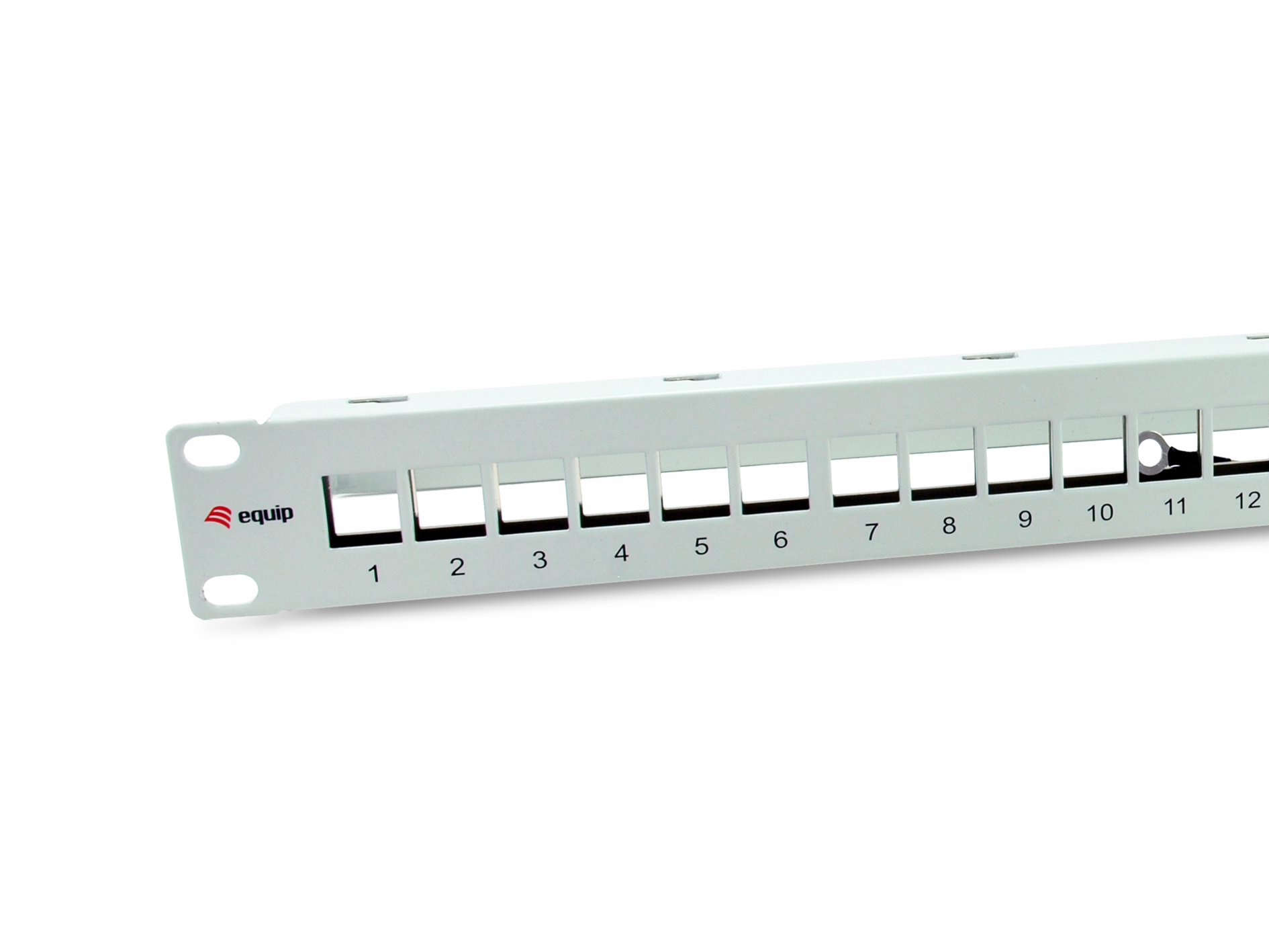 Equip Patchpanel 24x Cat6A 19 FTP 1HE Keystone Montage ws - Patch-Panel, Ansicht 3