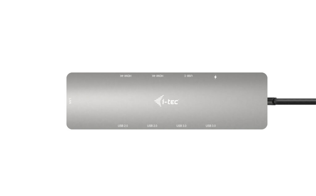 i-tec USB-C Metal Nano 2x Display Docking Station + Power Delivery 100 W - Kabelgebunden - USB 3.2 Gen 1 (3.1 Gen 1), Ansicht 3