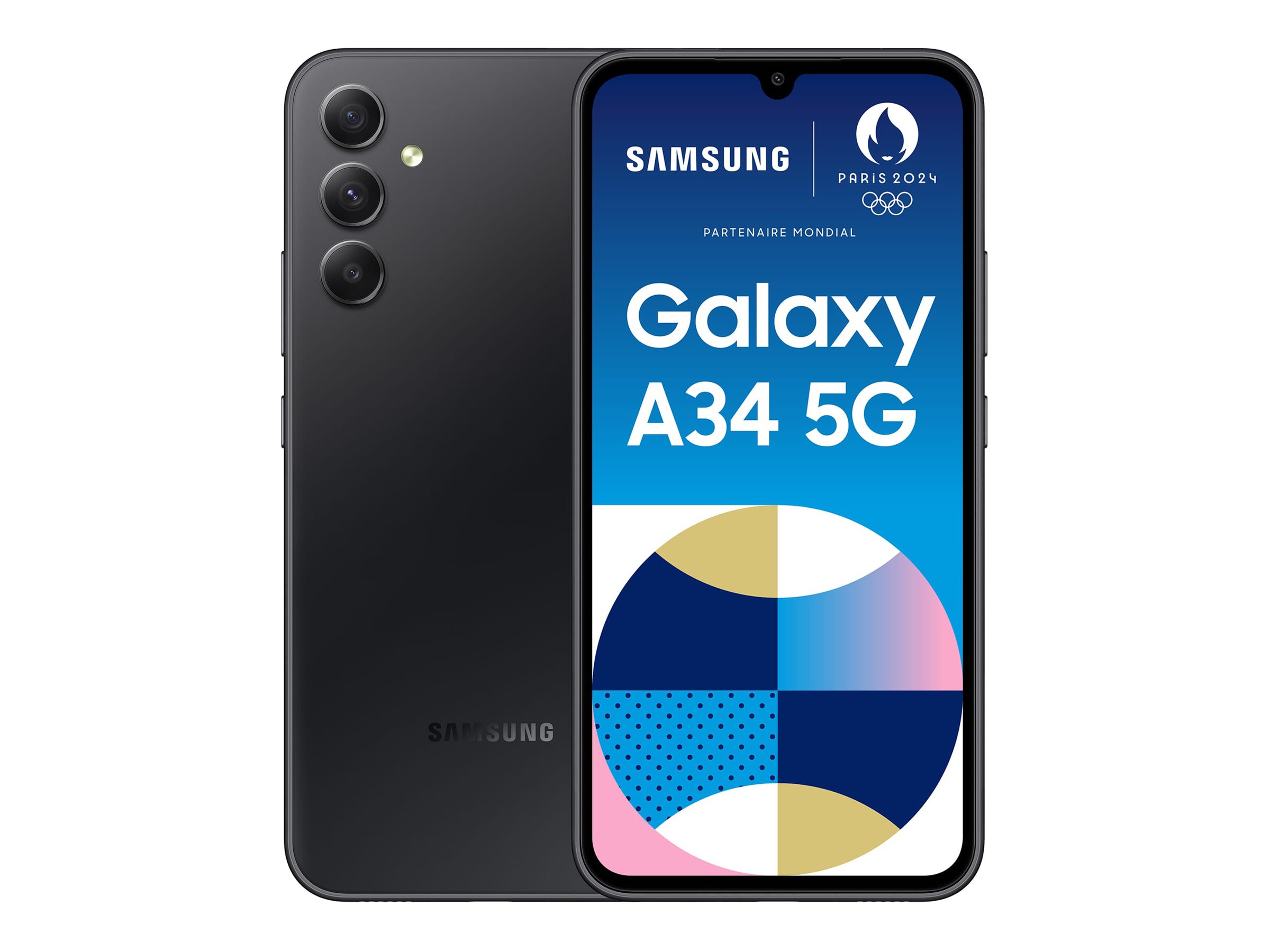 Samsung Galaxy A34 5G - 5G Smartphone - Dual-SIM - RAM 6 GB  Interner Speicher 128 GB - microSD slot - OLED-Display - 6.6 - 2340 x 1080 Pixel (120 Hz)