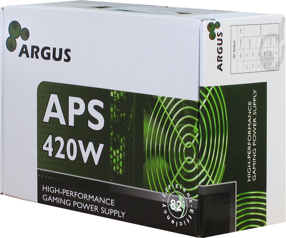 Inter-Tech Argus APS-420W - Netzteil (intern) - ATX12V 2.31, Ansicht 2