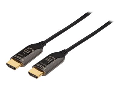 Manhattan HDMI Cable with Ethernet (Plenum rated, suitable for air con/vent systems), 4K@60Hz (Premium High Speed)