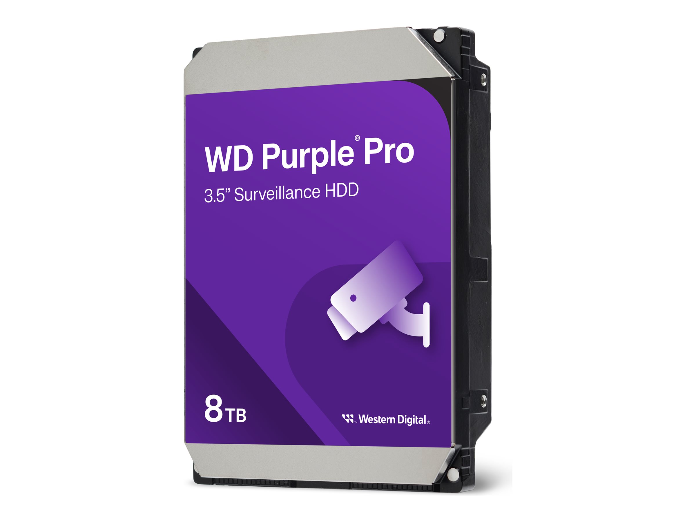 WD Purple Pro WD8002PURP - Festplatte - 8 TB - Videoüberwachung, Smart Video - intern - 3.5" (8.9 cm)