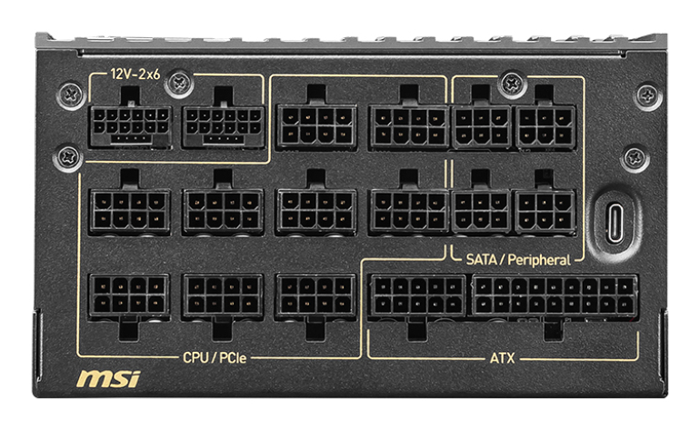 MSI MEG Ai1600T PCIE5 - Netzteil (intern) - ATX - 12V 3.1/ EPS12V, Ansicht 4