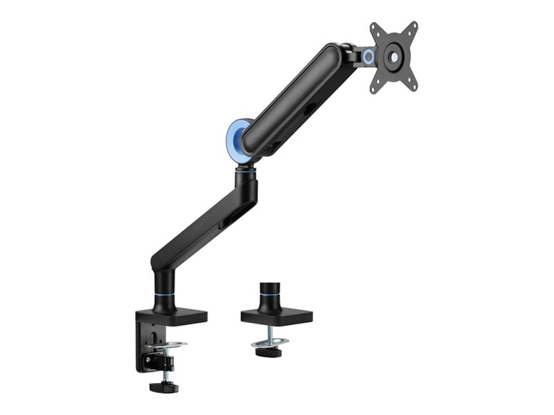 Equip Premium - Befestigungskit (Kabeldurchführungsklemme, Schrauben, Klemmhalterung, Tisch-Montagearm) - Gasfeder - für LCD-Display / Curved LCD-Display - Kunststoff, stainless steel, Aluminium - Schwarz - Bildschirmgröße: 43.2-88.9 cm (17"-35")