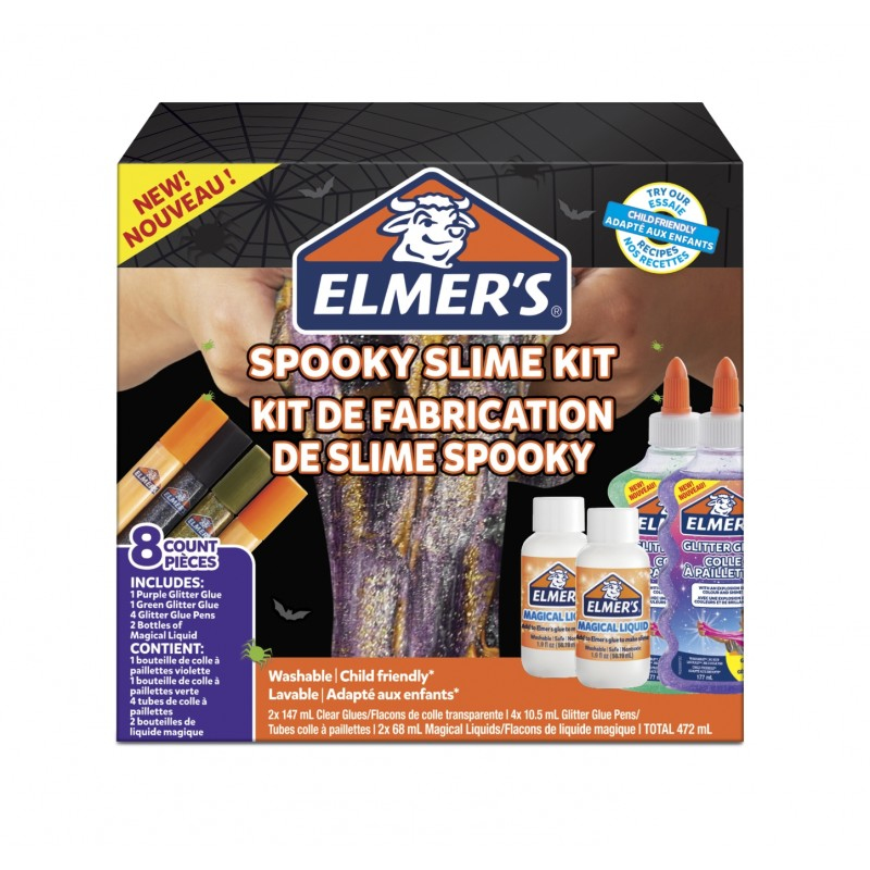 Elmers Elmer's 2097605 - Spooky Slime Kit - Schwarz - Orange - Grün
