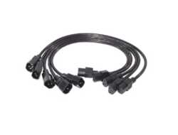 Pwr Cord Kit, 10A, 100-230V, 2', (5) C13 to C14,