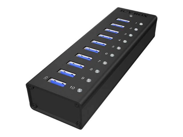 ICY BOX ICY BOX IB-AC6110 - Hub - 10 x SuperSpeed USB 3.0, Ansicht 4