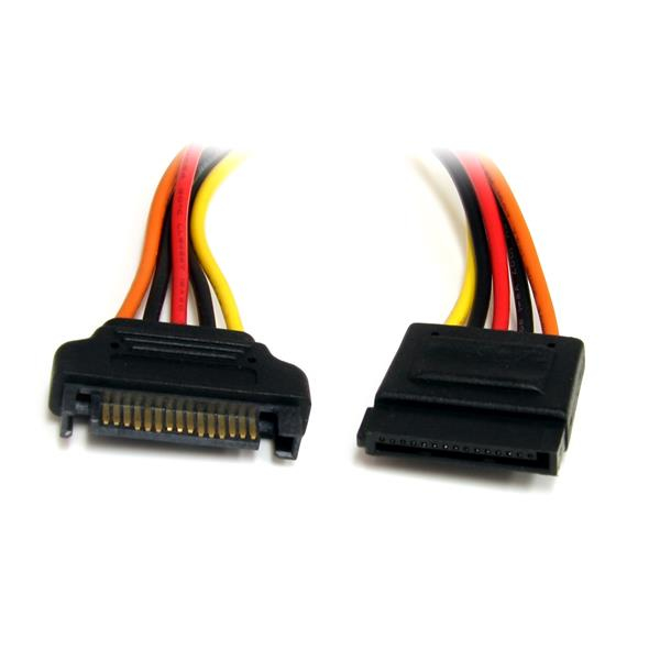 StarTech.com SATA Verlängerung 30cm - S-ATA 15 Pin Stromverlängerung Stecker / Buchse, Ansicht 2
