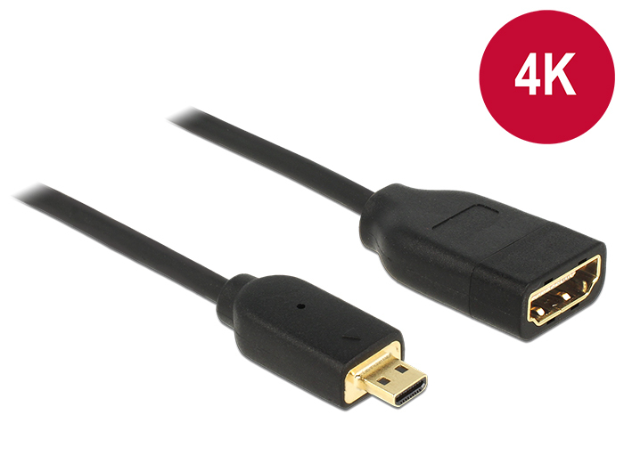 Delock HDMI-Adapter - HDMI (W) bis mikro HDMI (M), Ansicht 2
