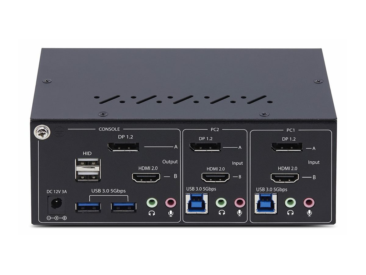 StarTech.com 2-Port Dual-Monitor DisplayPort en HDMI KVM Switch 4K 60Hz