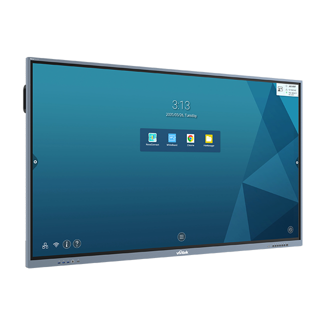 Vivitek DS NovoTouch BK750i silber 75''/3xHDMI/VGA/DP/USB, Ansicht 4