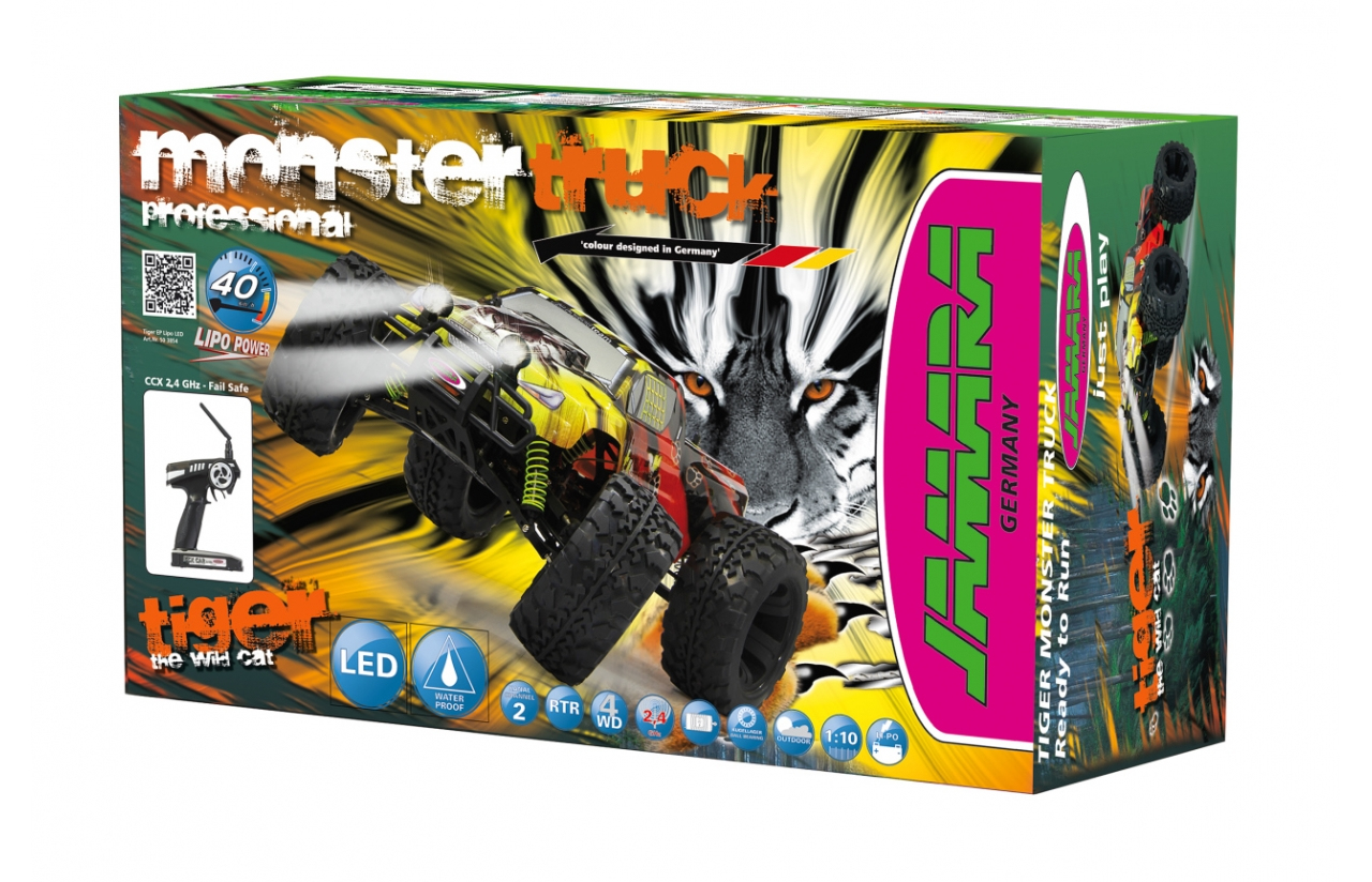JAMARA Tiger - Monstertruck - 1:10 - 14 Jahr(e) - 5000 mAh - 2,2 kg, Ansicht 2