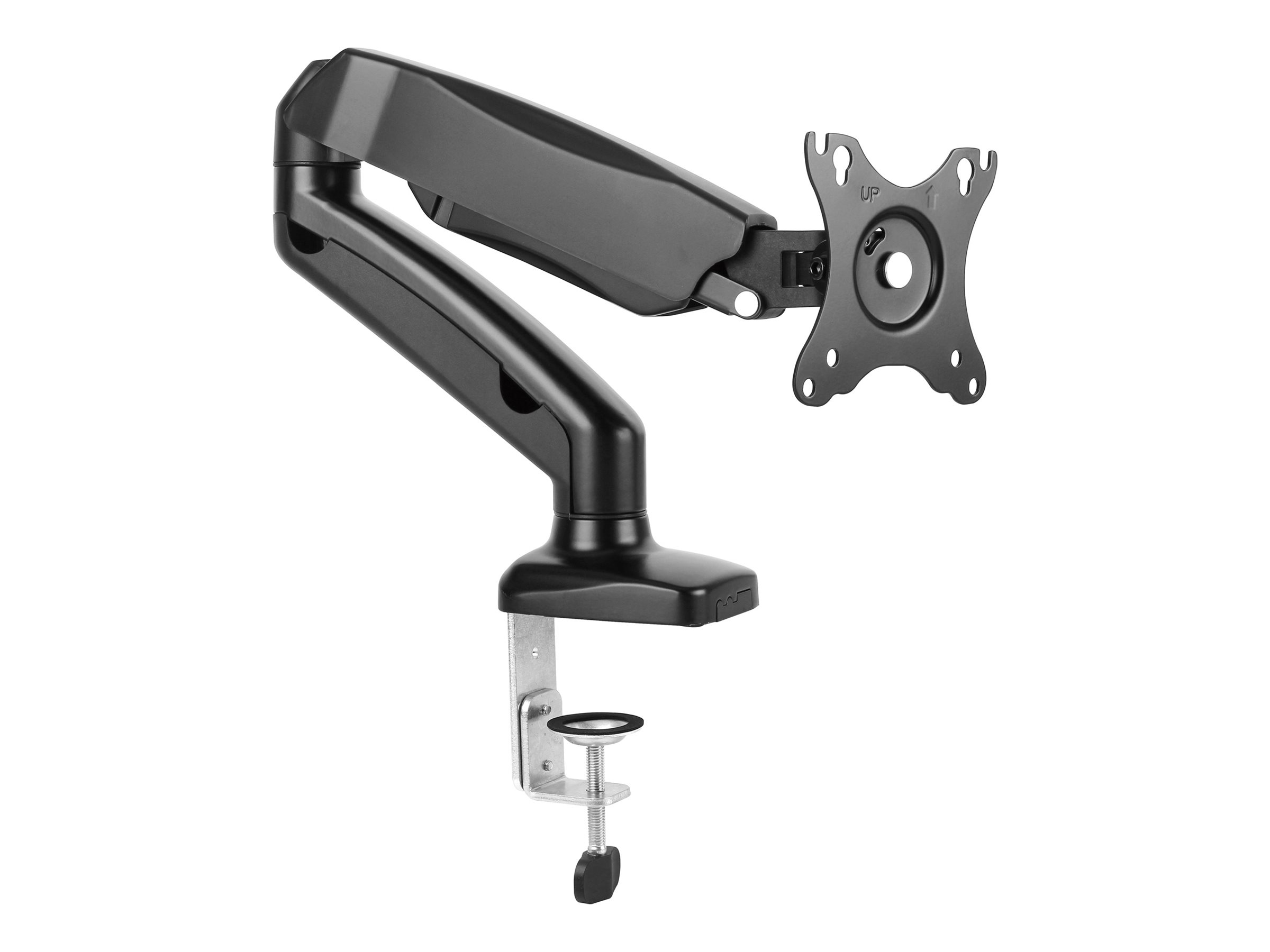 Equip Befestigungskit (Klammer, Tischplattenbohrung) - Gasfeder - für Flatpanel/Curved LCD-Display - interactive - Kunststoff, Aluminium - Schwarz - Bildschirmgröße: 43.2-81.3 cm (17"-32")