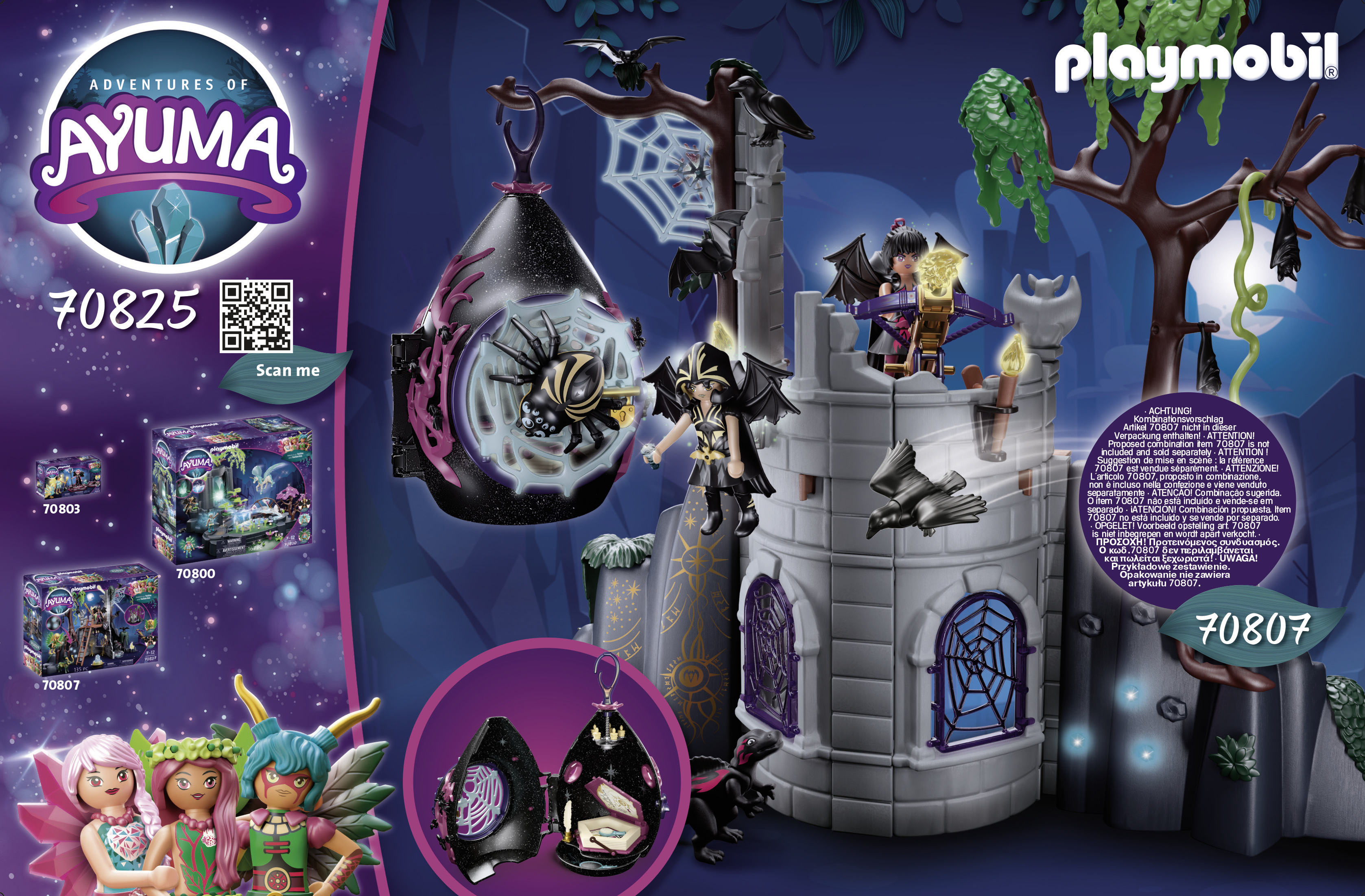 PLAYMOBIL Ayuma Unterschlupf der Bat Fairies - Aktion/Abenteuer - 7 Jahr(e) - Mehrfarbig - Kunststoff, Ansicht 2