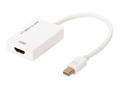 DIGITUS Aktiver Mini DisplayPort auf HDMI Adapter / Konverter