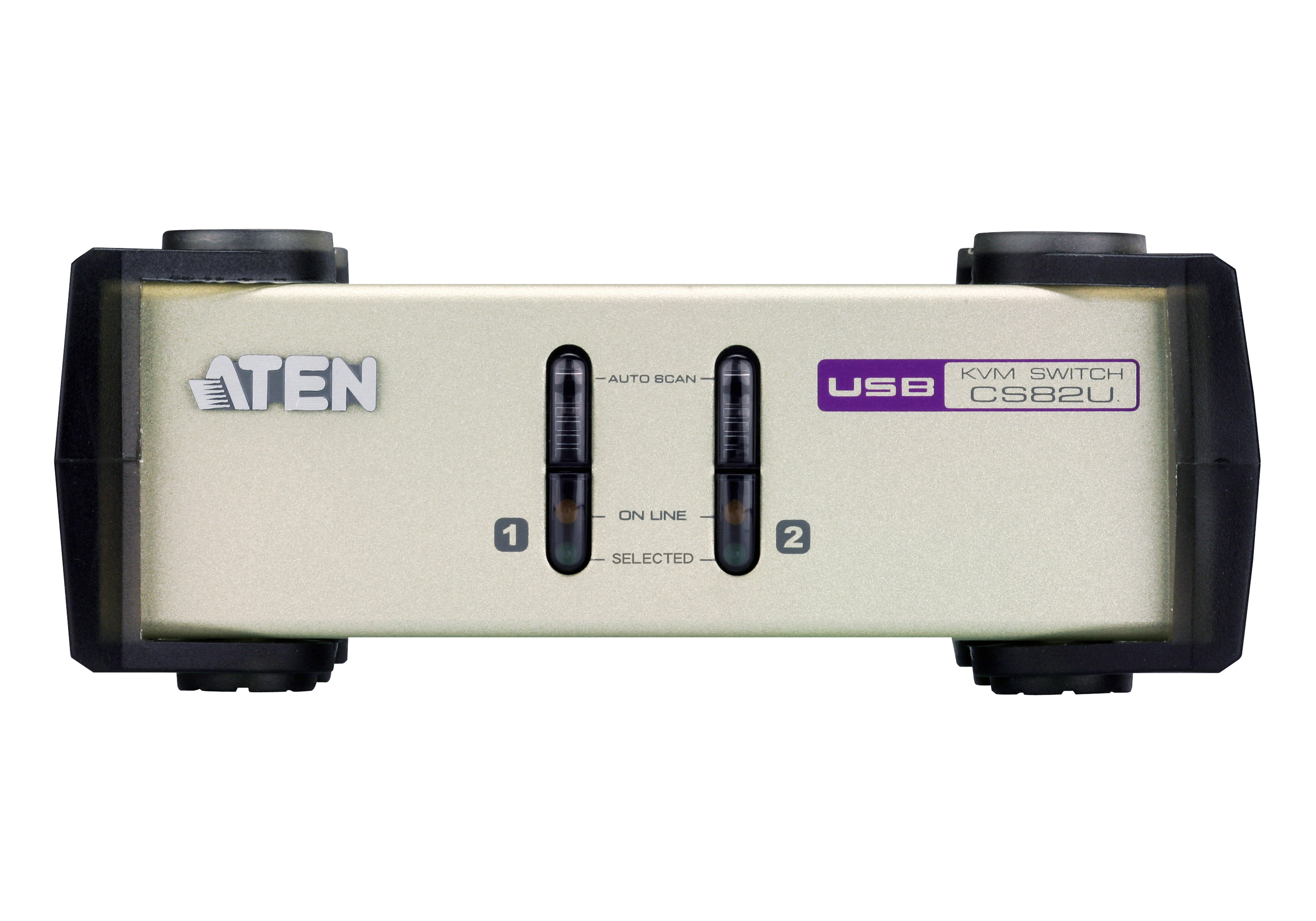 ATEN CubiQ CS82U - KVM-Switch - 2 x KVM port(s), Ansicht 2