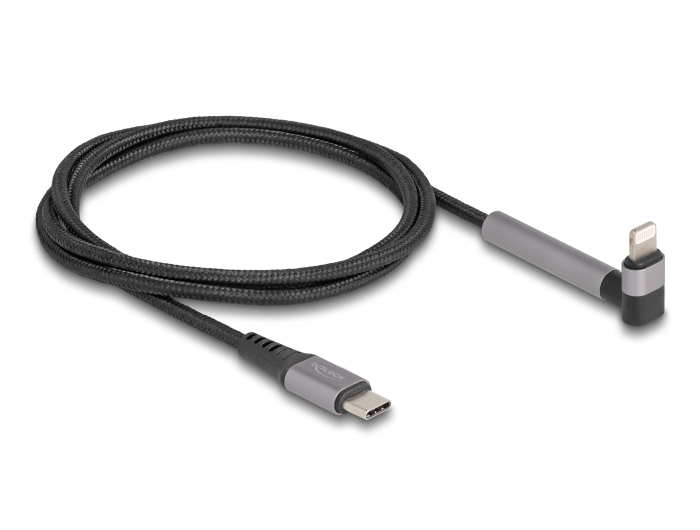 Delock Lightning-Kabel - 24 pin USB-C männlich gerade zu Lightning männlich gewinkelt, Ansicht 3